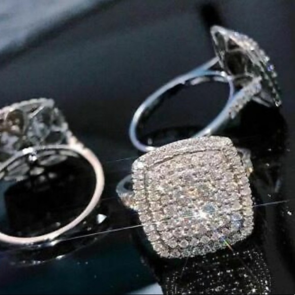 New 925 Sterling silver diamond ring - Picture 3 of 7